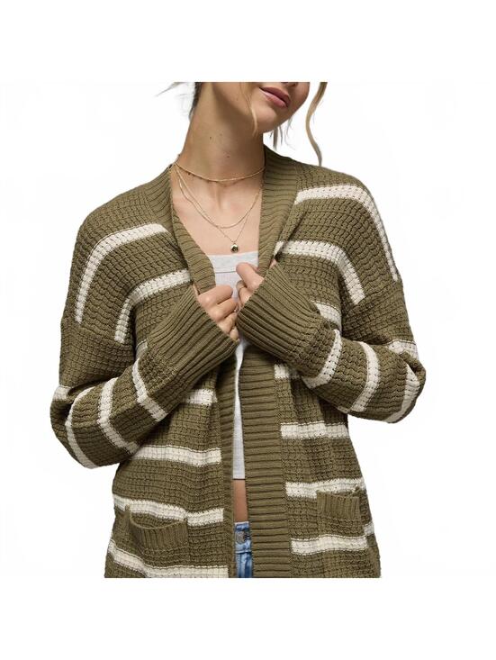 American Eagle Outfitters Sweaters - AE Open Knit Cardigan American Eagle NWT Washed Olive XS